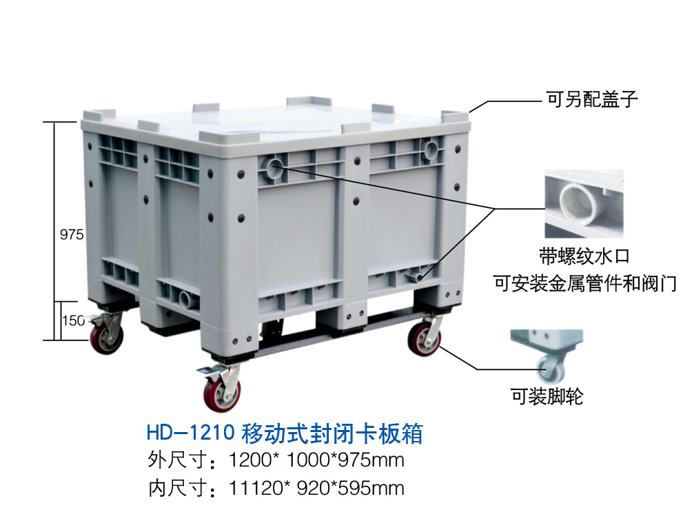 HD-1210移動(dòng)式封閉卡板箱